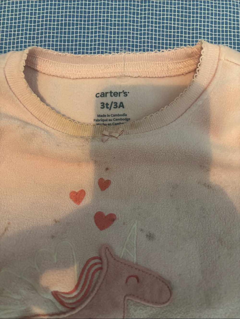 Carter’s Girls' Pink Unicorn Long Sleeve Pajama Set - Picture 2 of 6